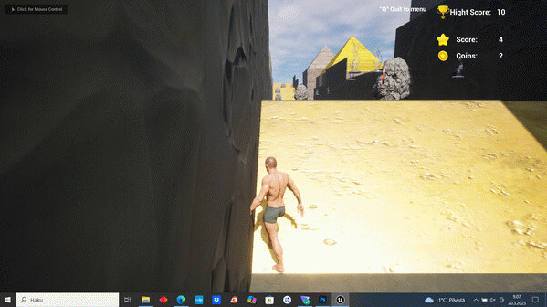 Игра Man Without Clothes Runner, скриншот