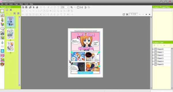Игра Manga Maker Comipo, скриншот