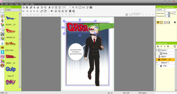 Игра Manga Maker Comipo, скриншот