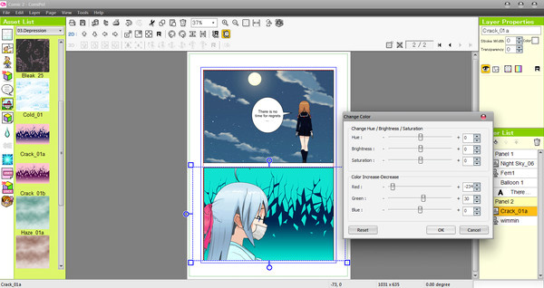 Игра Manga Maker Comipo, скриншот
