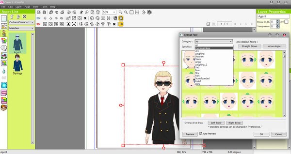 Игра Manga Maker Comipo, скриншот