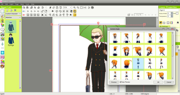 Игра Manga Maker Comipo, скриншот