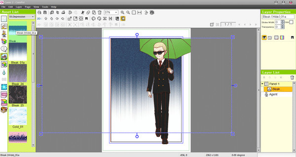 Игра Manga Maker Comipo, скриншот