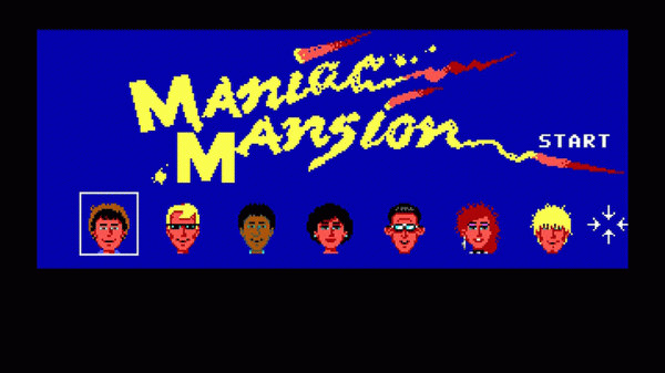 Игра Maniac Mansion, скриншот