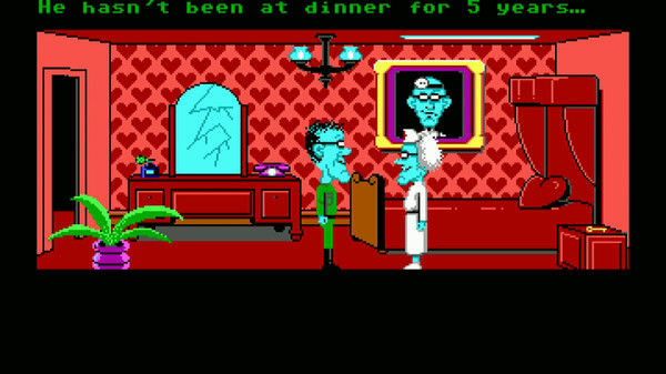 Игра Maniac Mansion, скриншот
