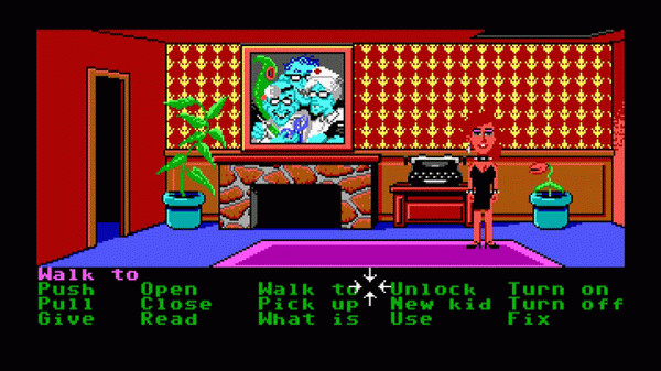 Игра Maniac Mansion, скриншот