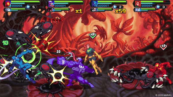 Игра MARVEL Cosmic Invasion, скриншот