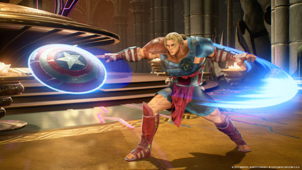 Игра Marvel vs. Capcom: Infinite - Captain America Gladiator Costume, скриншот