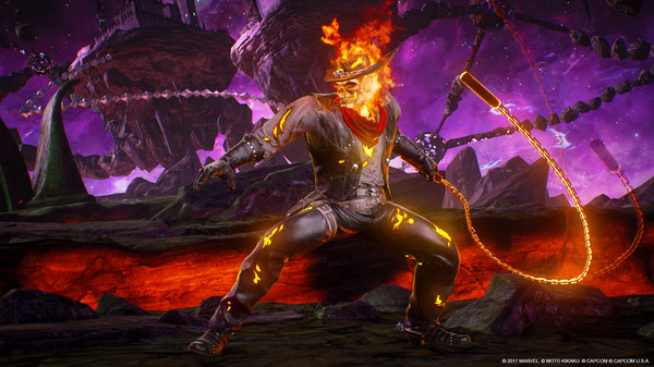 Игра Marvel vs. Capcom: Infinite - Ghost Rider Outlaw Costume, скриншот
