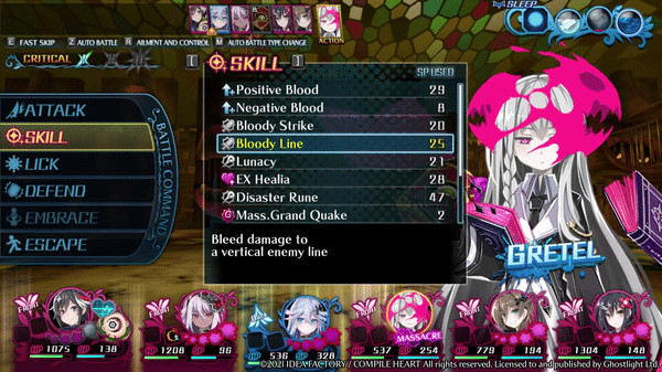 Игра Mary Skelter 2, скриншот