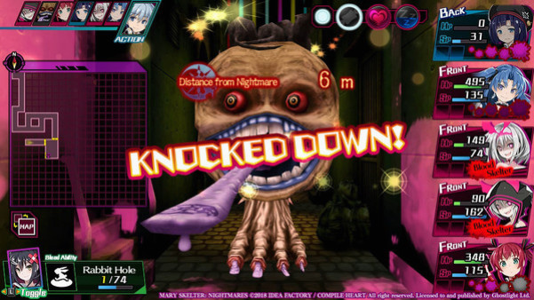 Игра Mary Skelter: Nightmares, скриншот