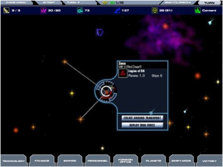 Игра Master of Orion 3, скриншот