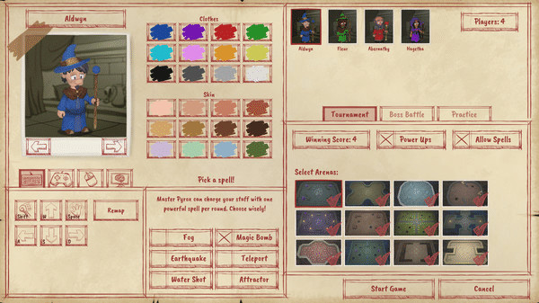 Игра Master Pyrox Wizard Smackdown, скриншот