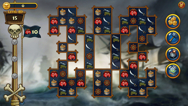 Игра Match Three Pirates! Heir to Davy Jones, скриншот