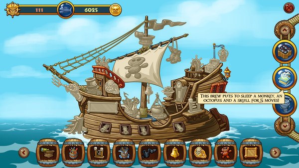 Игра Match Three Pirates! Heir to Davy Jones, скриншот