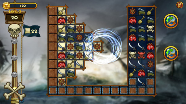 Игра Match Three Pirates! Heir to Davy Jones, скриншот