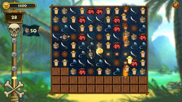 Игра Match Three Pirates! Heir to Davy Jones, скриншот