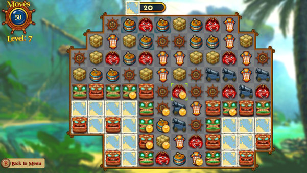 Игра Match Three Pirates II, скриншот