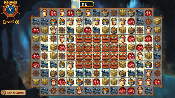 Игра Match Three Pirates II, скриншот