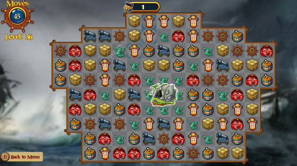 Игра Match Three Pirates II, скриншот