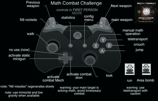 Игра Math Combat Challenge, скриншот