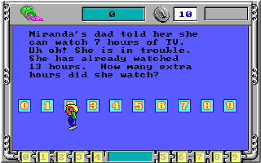 Игра Math Rescue, скриншот