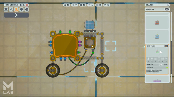 Игра Mechanical Lab, скриншот