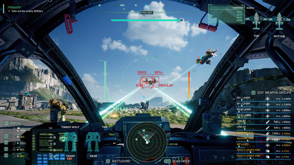 Игра MechWarrior 5: Clans, скриншот
