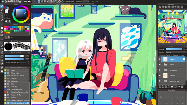 Игра MediBang Paint for Desktop, скриншот