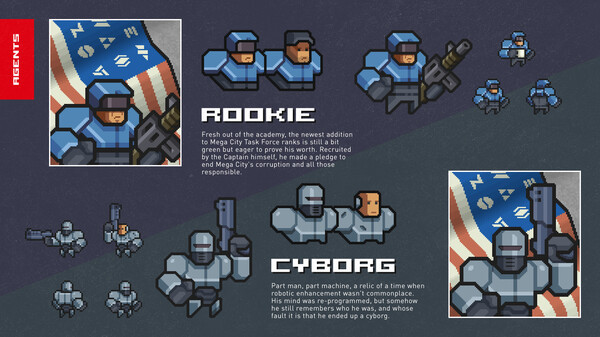Игра Mega City Police - Digital 80's Artbook, скриншот