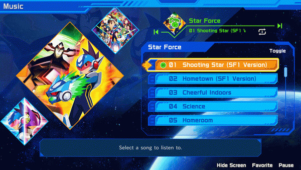 Игра Mega Man Star Force Legacy Collection, скриншот