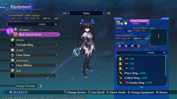 Игра Megadimension Neptunia VIIR - 4 Goddesses Online Legendary Weapon Set, скриншот