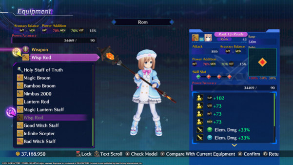 Игра Megadimension Neptunia VIIR - 4 Goddesses Online Magician Weapon Set, скриншот