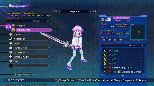 Игра Megadimension Neptunia VIIR - 4 Goddesses Online Novice Class Weapon Set, скриншот