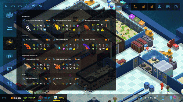 Игра Megaquarium, скриншот