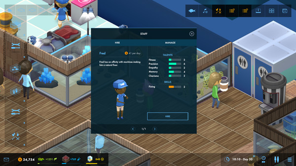 Игра Megaquarium, скриншот