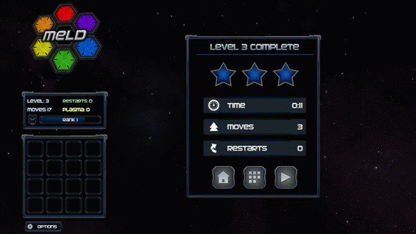 Игра Meld, скриншот