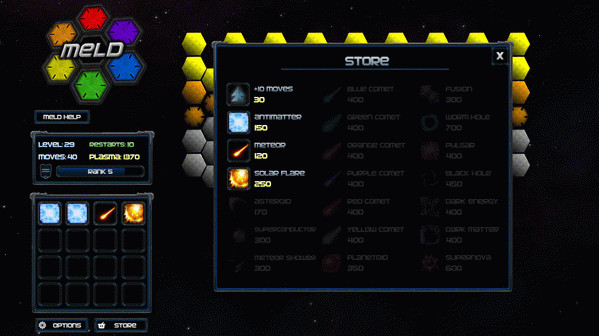 Игра Meld, скриншот
