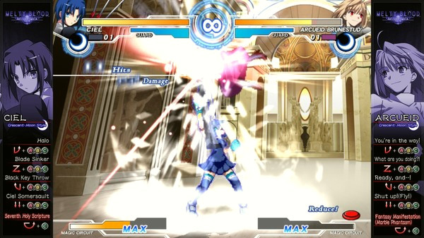 Игра Melty Blood Actress Again Current Code, скриншот