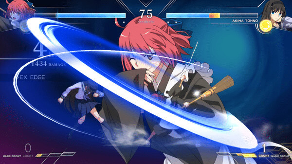 Игра MELTY BLOOD: TYPE LUMINA - Kohaku : Голос, оглащающий раунды, скриншот