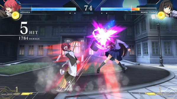 Игра MELTY BLOOD: TYPE LUMINA - Kohaku : Голос, оглащающий раунды, скриншот