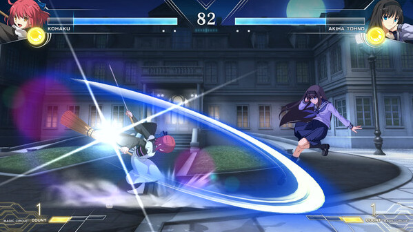 Игра MELTY BLOOD: TYPE LUMINA - Kohaku : Голос, оглащающий раунды, скриншот