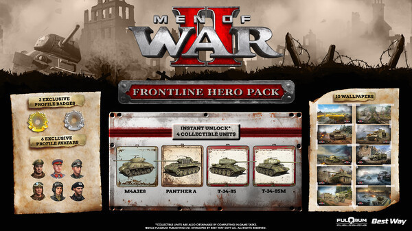 Игра Men of War II - Frontline Hero Pack, скриншот