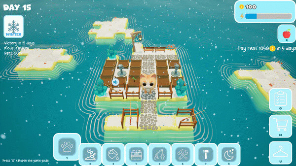 Игра Meowland: Island Farm, скриншот
