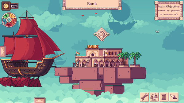 Игра Merchant of the Skies, скриншот