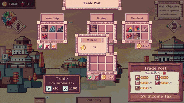 Игра Merchant of the Skies, скриншот