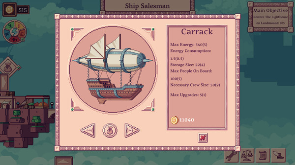 Игра Merchant of the Skies, скриншот