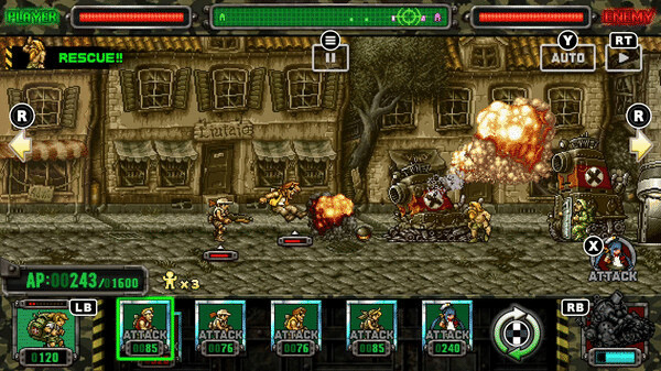 Игра METAL SLUG ATTACK RELOADED, скриншот