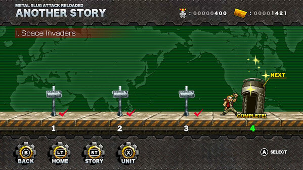 Игра METAL SLUG ATTACK RELOADED, скриншот