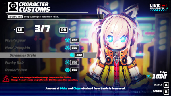 Игра METALLIC CHILD Chip Pack 1000, скриншот